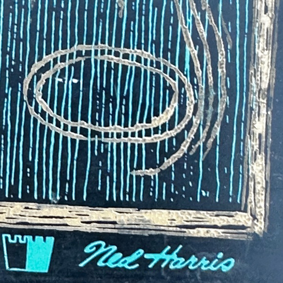 VINTAGE MID CENTURY NED HARRIS BAR WARE TRAY PAUL REVERE (20.25” x 13”) - Picture 7 of 7